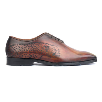 Classic Wholecut Handpatina Tiger Brown