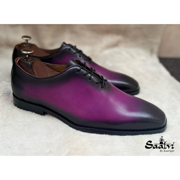 Wholecut Oxfords Purple Hand Finished