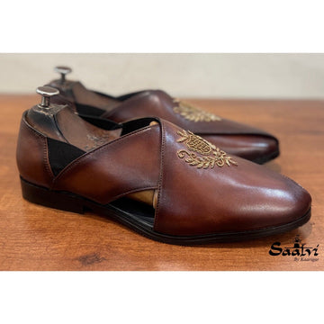 Dabka Peshawari Hand Patina