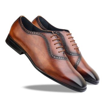 Stylish Oxfords Hand Finished Cognac