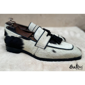 Hairon Leather Loafers With Tassel