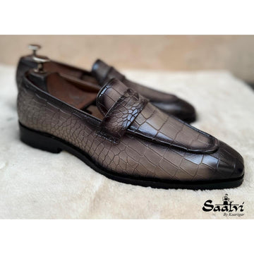Penny Loafers Grey