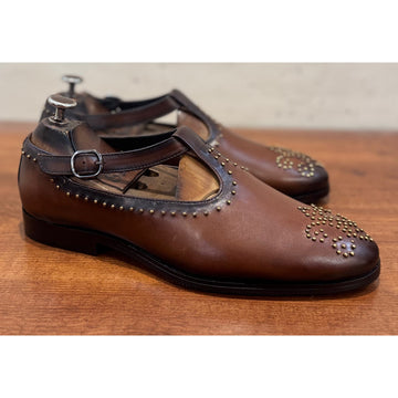 Brown Sandal With Bajri