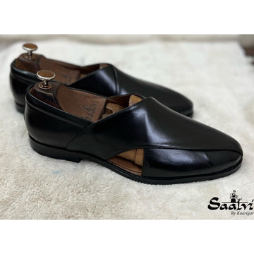 Black Peshawari Sandals