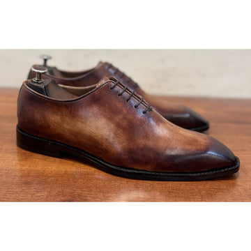 Wholecut Hand Patina Oxfords Italia