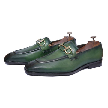 Green Patina Loafers
