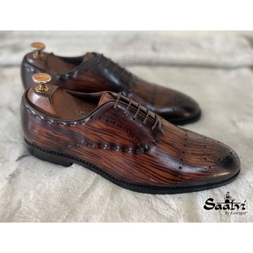 Hand Finished Oxfords With Stitch
