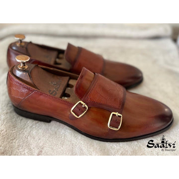 Tan Loafers With Monk Strap