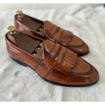 Penny Loafers W Fringes Brushoff