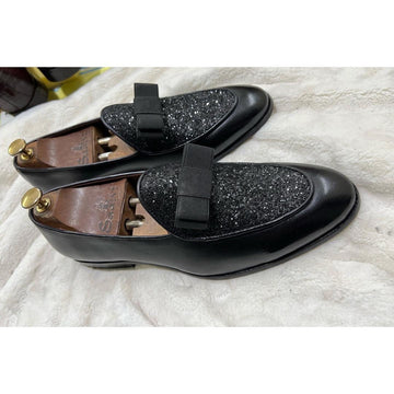 Belgian Loafers Bling Bow