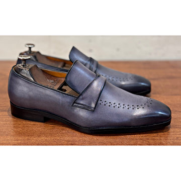 Myron - Grey Hand Patina Loafers