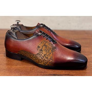 Classic Hand Patina Lion Oxfords