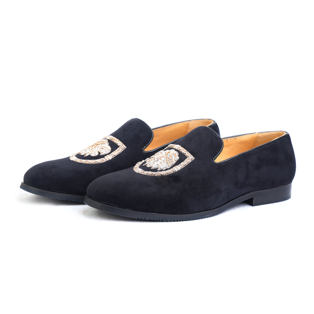 Lion Black Loafers