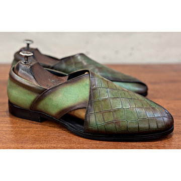 Green Peshwari Croco
