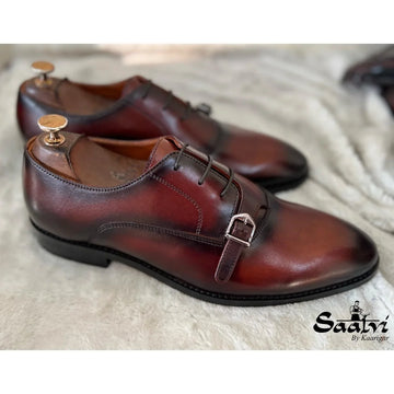 Size 9 Hand Patina Laceup