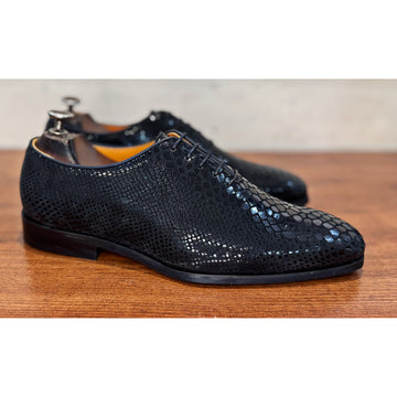 Wholecut Oxfords Snake Foil Black