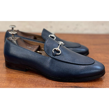 Midnight Cavalier Horsebit Loafer – Navy Blue