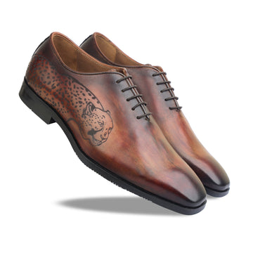 Classic Wholecut Handpatina Tiger Brown