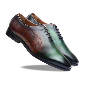 Emerald Patina Tiger Wholecut Oxford