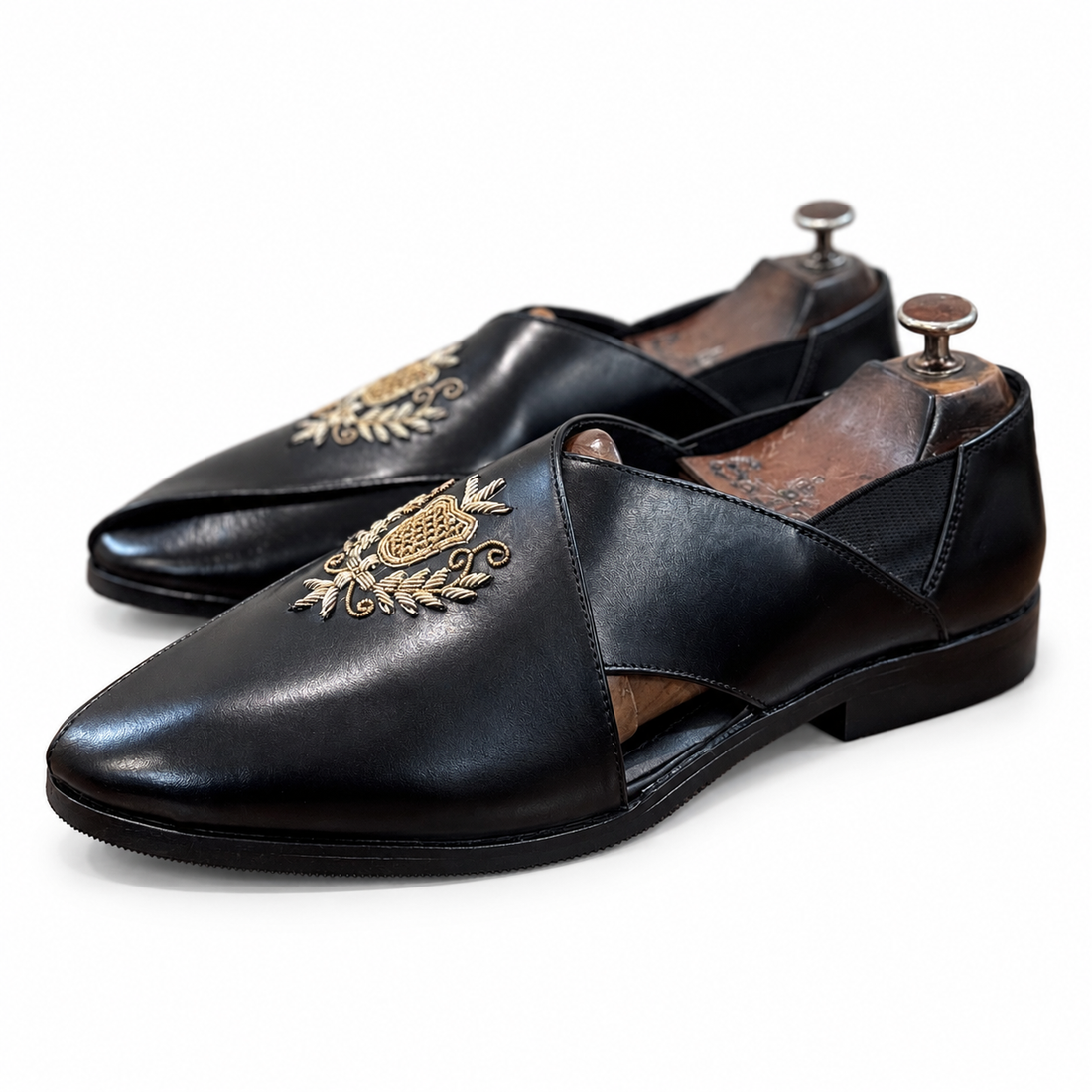 Dabka Peshawari Black