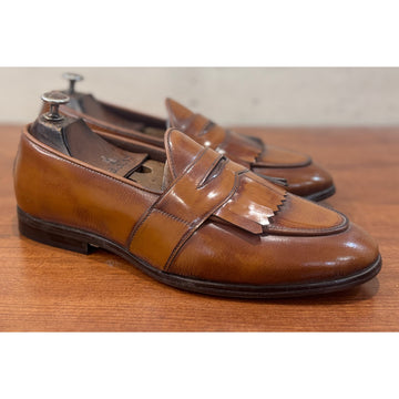 Size 8 Tan Fringe Loafers