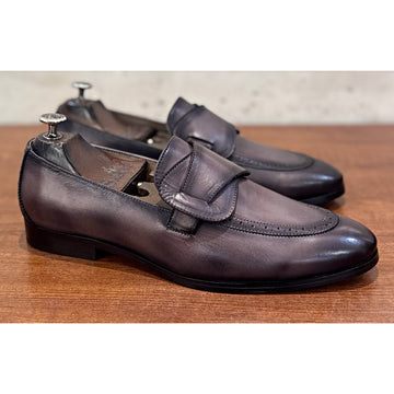 Butterfly Loafers Hand Patina Light Brown