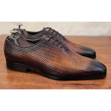 Imperial Woven Derby – Cognac Brown