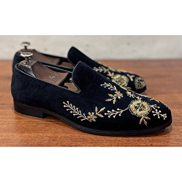 The Royal Monarch Slipons (Black)