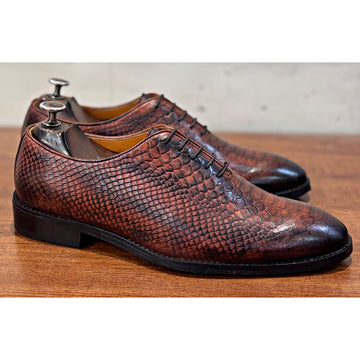 Python Embossed Wholecut Hand Patina