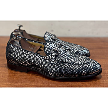 Exotic Snake Foil Loafers