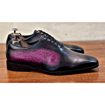 Classic Wholecut Hand Patina Tiger Grey Purple