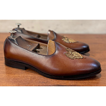 Royal Crest Handcrafted Leather Jalsa Two Tone