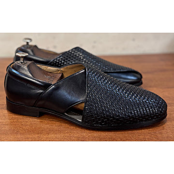 Luxe Handwoven Black Peshawari