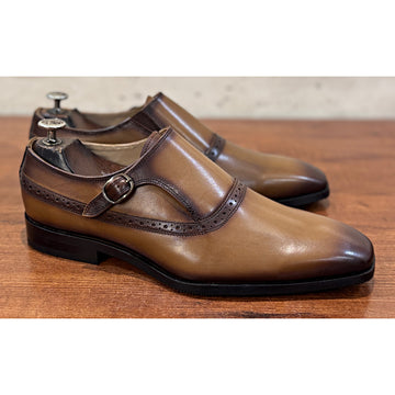 The Windsor Tan Monk Strap