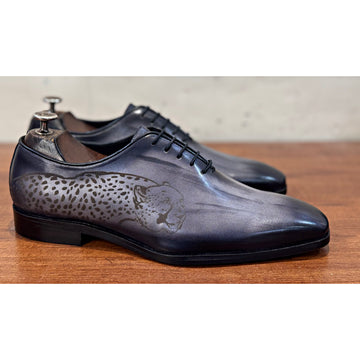 Grey Hand Patina Oxfords Tiger