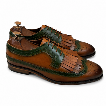 Derby With Fringe Hand Patina