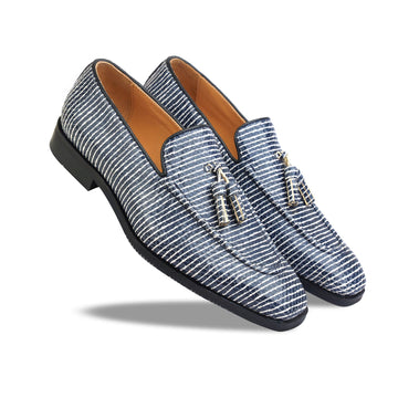 Blue Limited Edition Loafers With Tassels