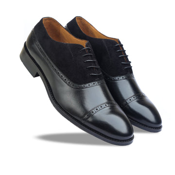 Black Oxfords With Suede