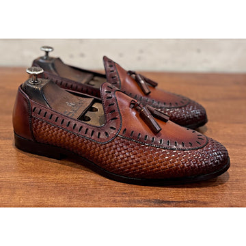 Cordova Weave Loafers Tassels