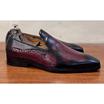 Bordo Hand Patina Loafers Tiger