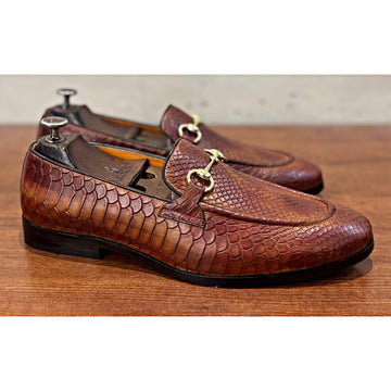 Python Horsebit Loafers Tan