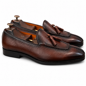 Tan Soft Mild Loafers With Tassels