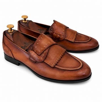 Butterfly Loafers With Fringes & Bajri