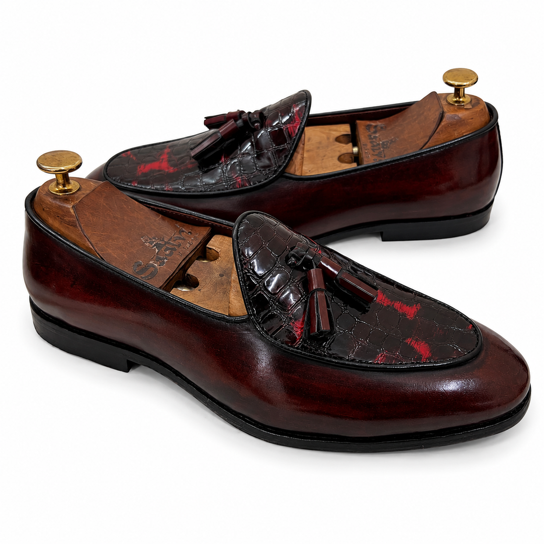 Belgian Loafers With Tassels | Bordo
