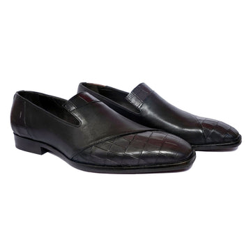 Noir Croco Signature Loafer