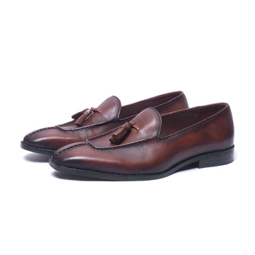 Cavaro Mahogany Tassel Loafers
