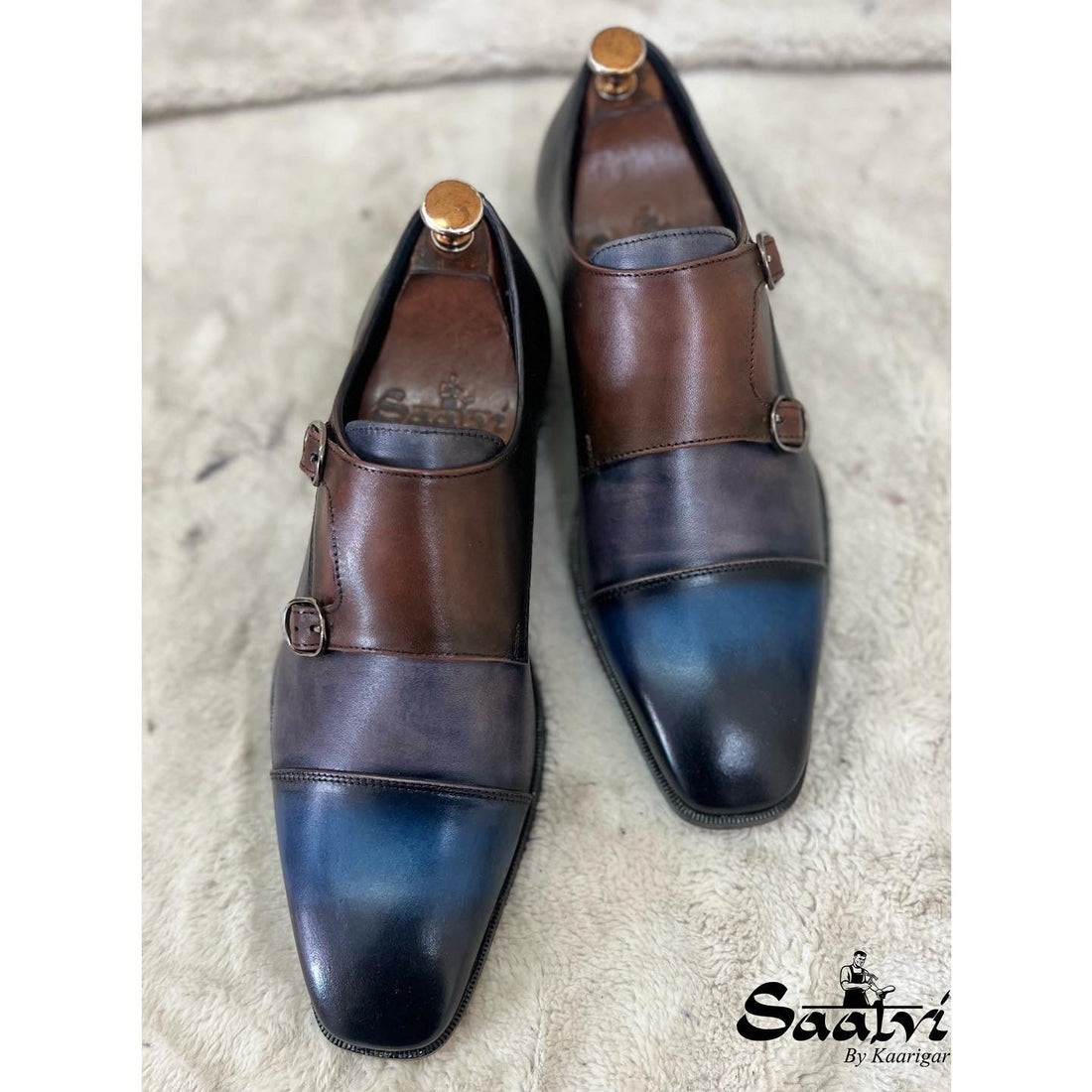 Double Monk Strap - Hand Patina