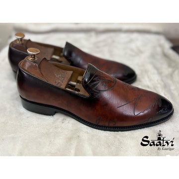 Signature Loafers Bordo